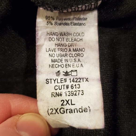 Black Cap Sleeve Top by sof  With Metal Accent - Picture 8 of 8